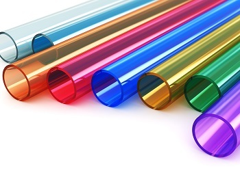 Color acrylic plastic tubes